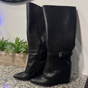 Target Black Heeled “Shark” Boots for Women